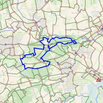 Kaart van de wandelroute Premium wandelroute Leudal